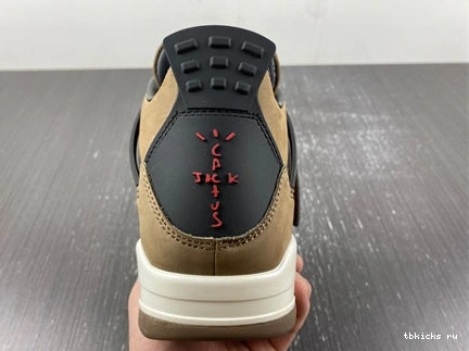 Cheap TB Jordan Retro Scott 4 x 3936 Travis AJ4-  Air Brown ZeroBulk 1027